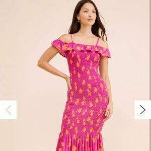 Maeve by Anthropologie Off the Shoulder Midi Dress